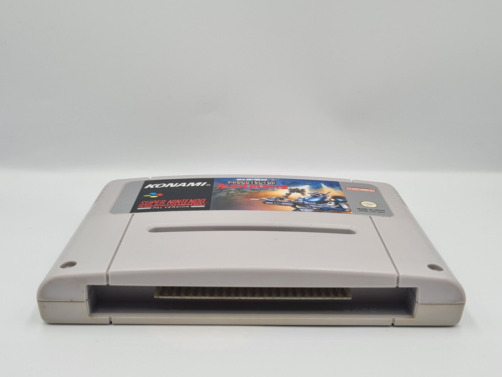 SNES Super Nintendo Super Probotector Alien Rebels UKV Modul - T-Retro-Games 
