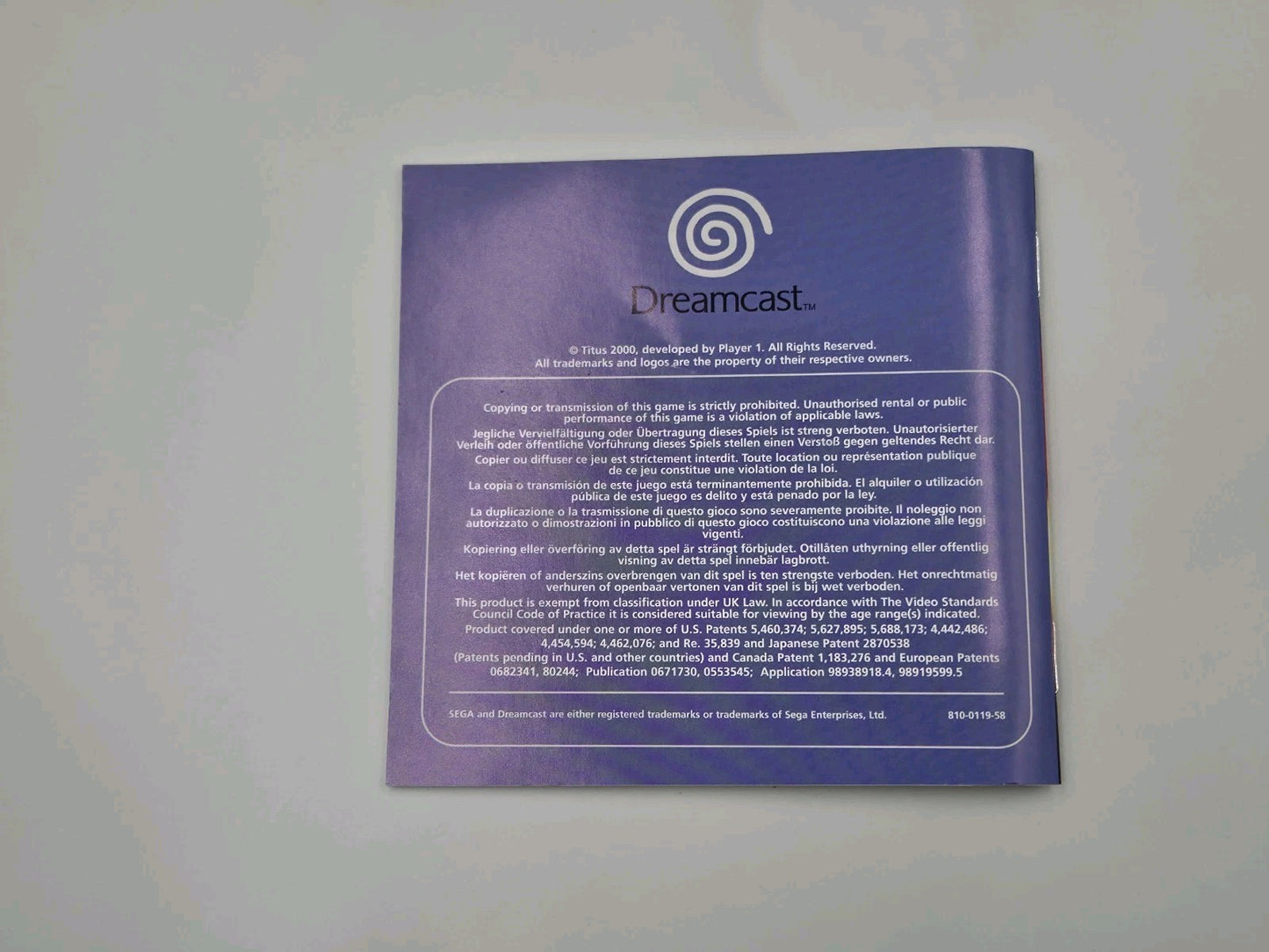 Sega Dreamcast Spiel Roadsters mit OVP und Anleitung Multilingual 