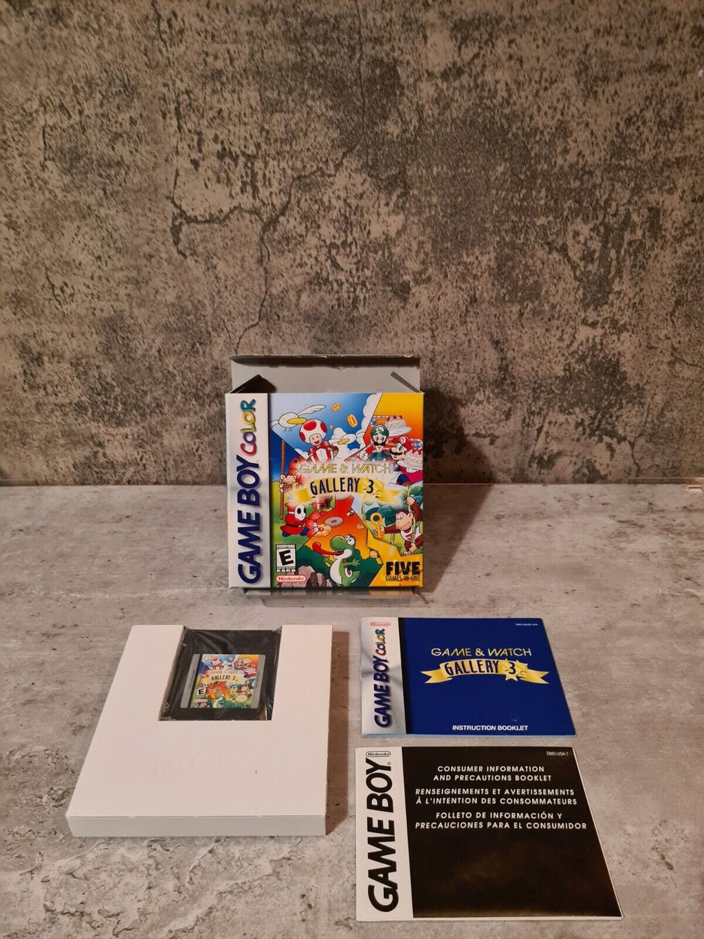 Nintendo Game Boy Color Game & Watch Gallery 3 mit OVP und Anleitung USA - T-Retro-Games 