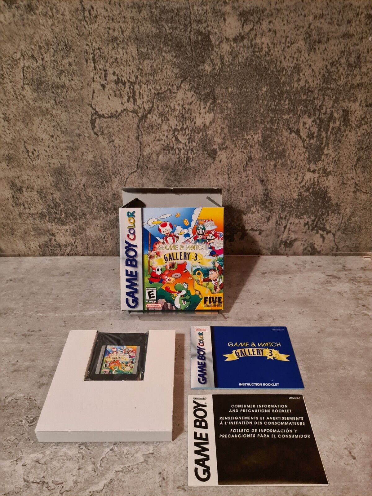 Nintendo Game Boy Color Game & Watch Gallery 3 mit OVP und Anleitung USA - T-Retro-Games 