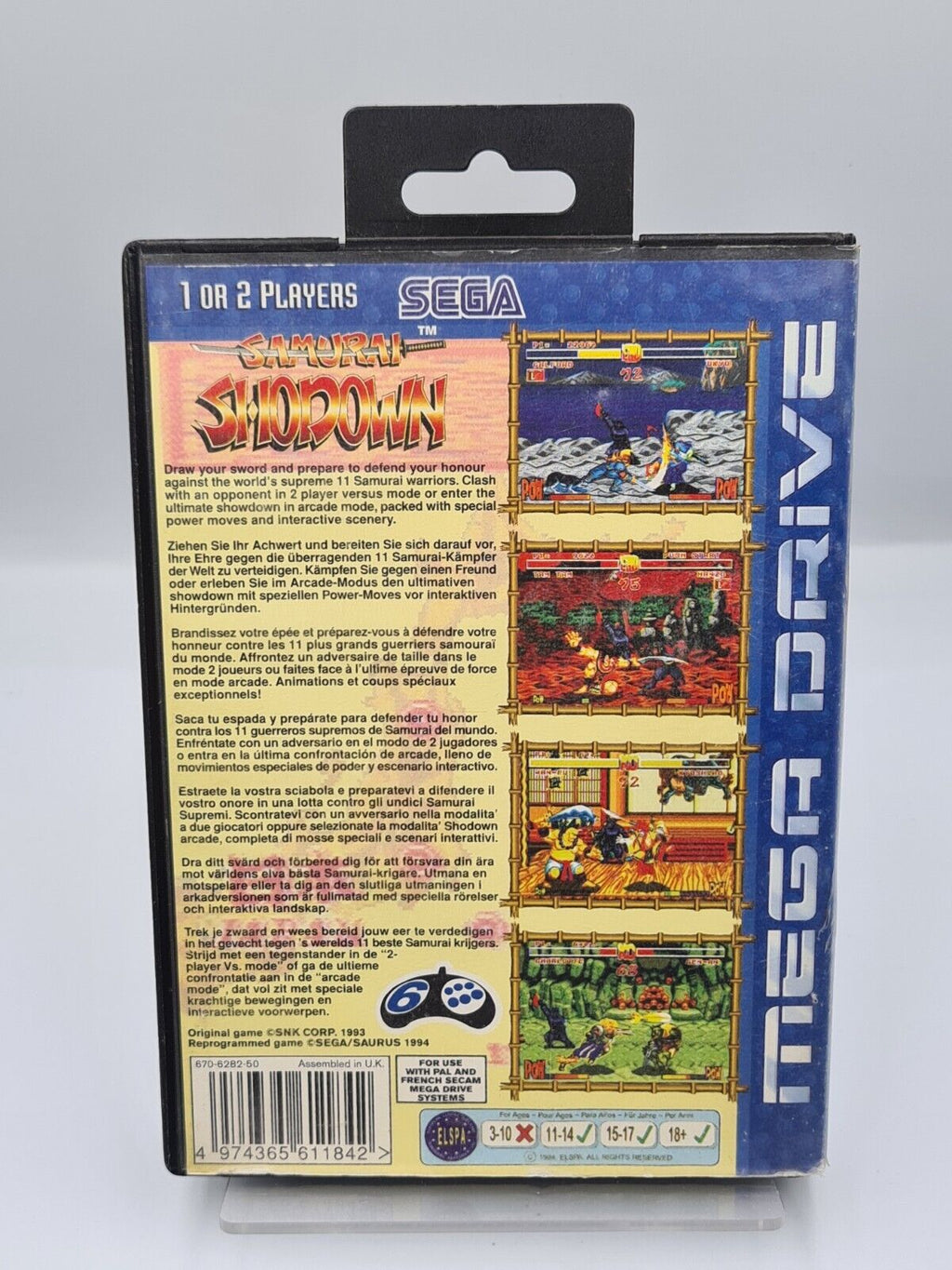 Sega Mega Drive Samurai Shodown mit OVP Multi Language - T-Retro-Games 