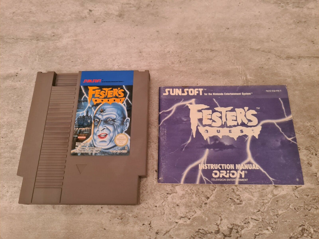 Nintendo NES Fester's Quest mit OVP und Anleitung EEC - T-Retro-Games 