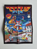 Nintendo Game Boy Classic Titus Fox Poster Reklame Flyer Insert NOE