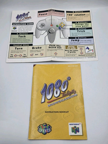 N64 Nintendo 64 1080 Snowboarding mit OVP und Anleitung AUS