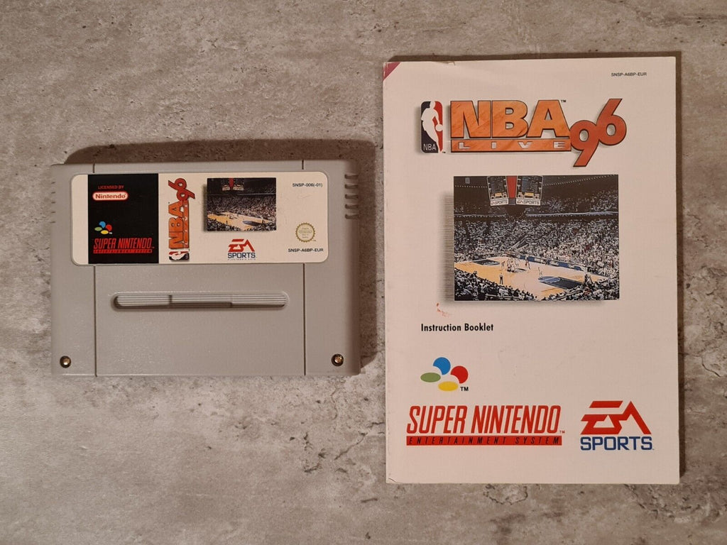 SNES Super Nintendo NBA Live 96 mit OVP und Anleitung EUR - T-Retro-Games 
