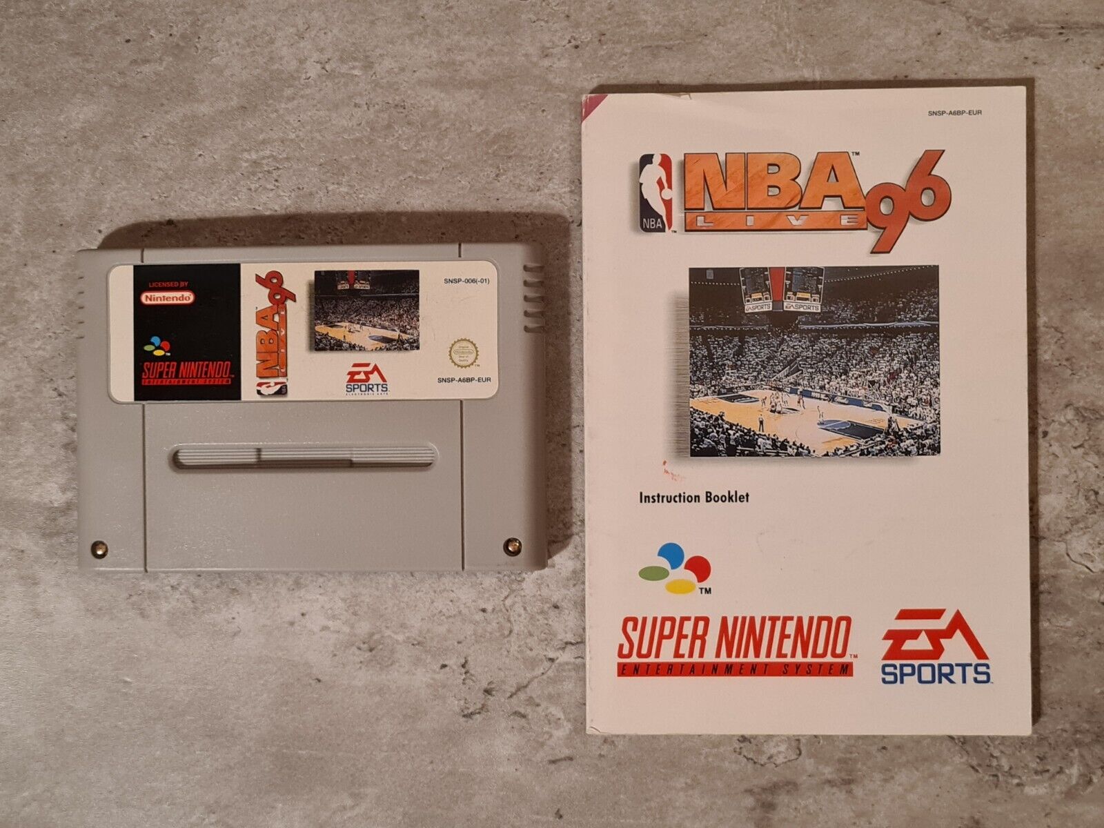 SNES Super Nintendo NBA Live 96 mit OVP und Anleitung EUR - T-Retro-Games 