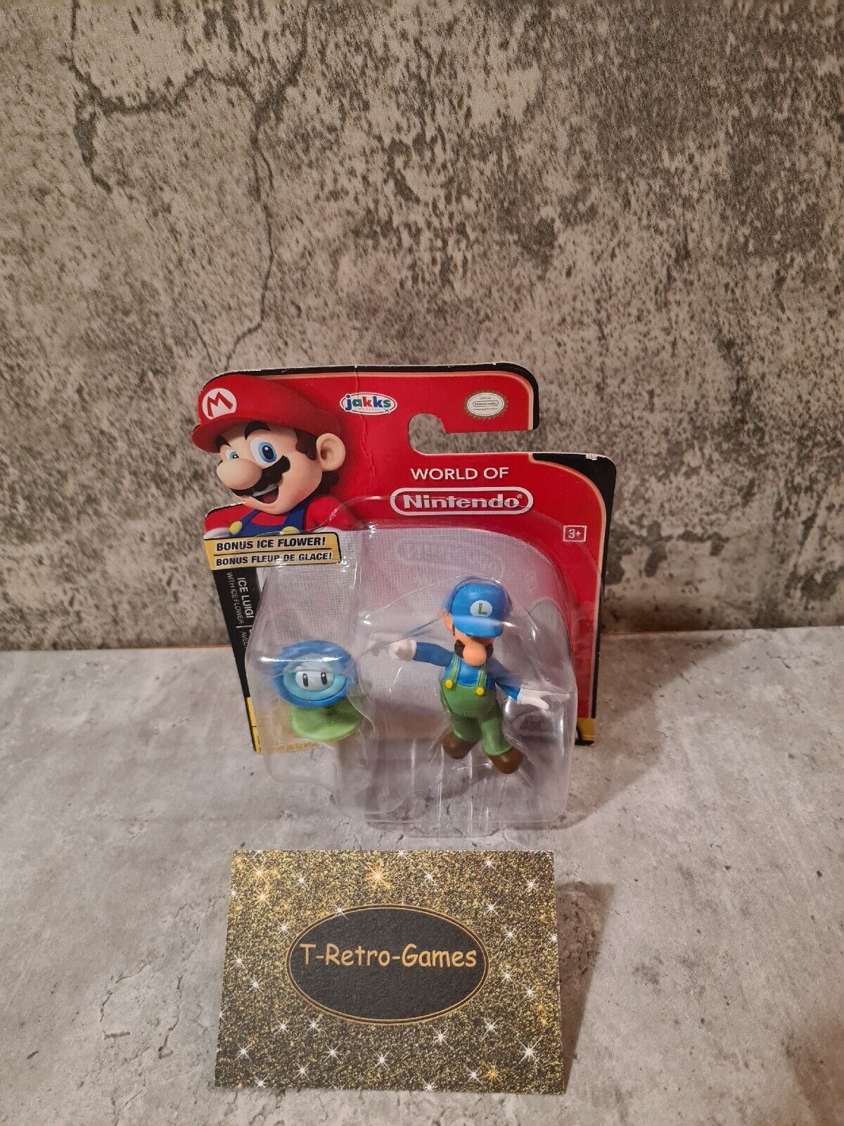 World of Nintendo Collectible Figur Ice Luigi with Ice Flower New Sealed - T-Retro-Games 