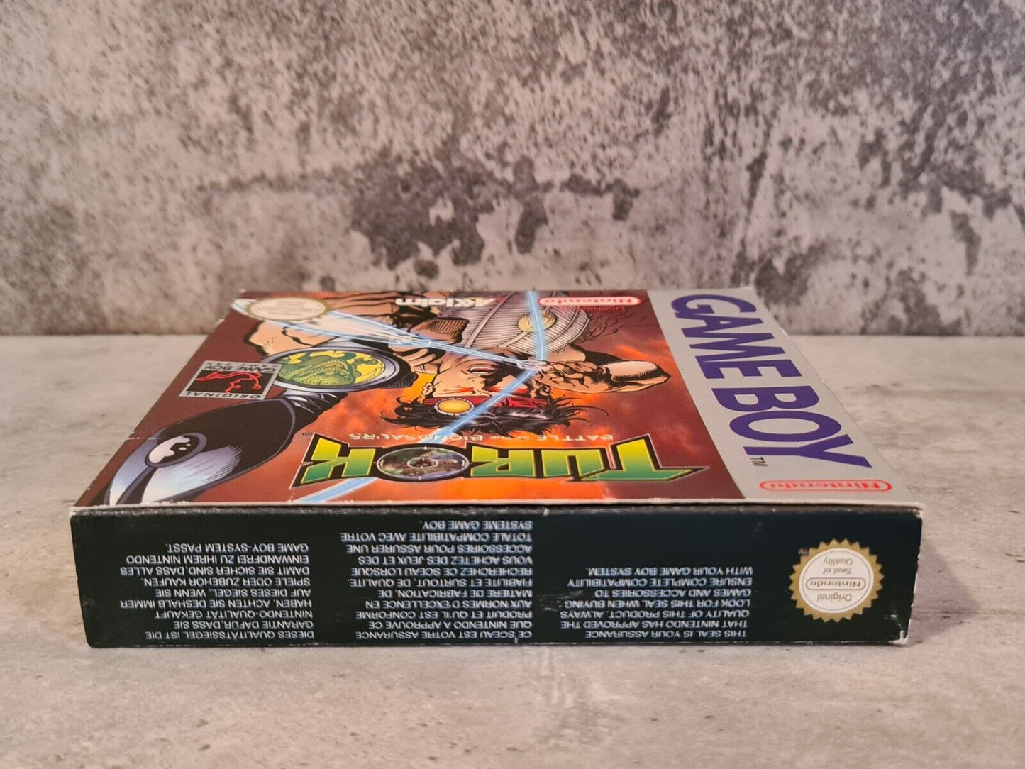 Nintendo Game Boy Classic Turok Battle of The Bionosaurs + OVP und Anleitung EUR - T-Retro-Games 