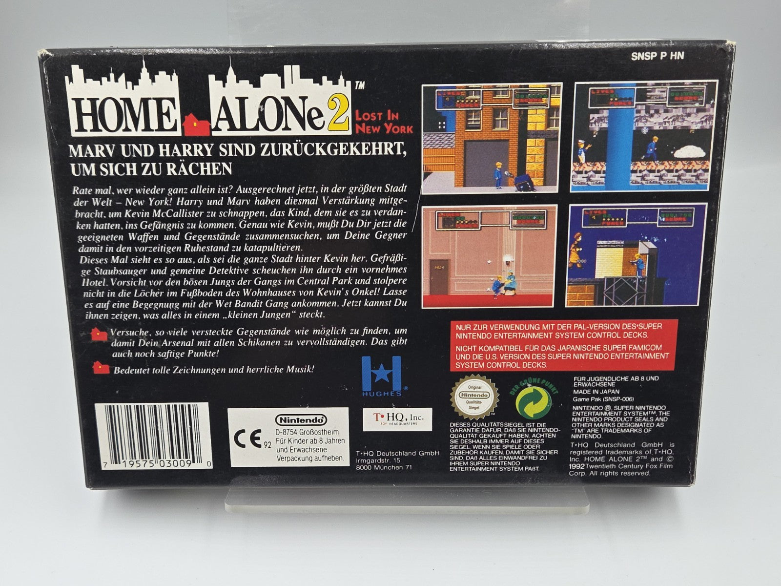 SNES Super Nintendo Spiel Home Alone 2 Lost in New York mit OVP  Anleitung NOE