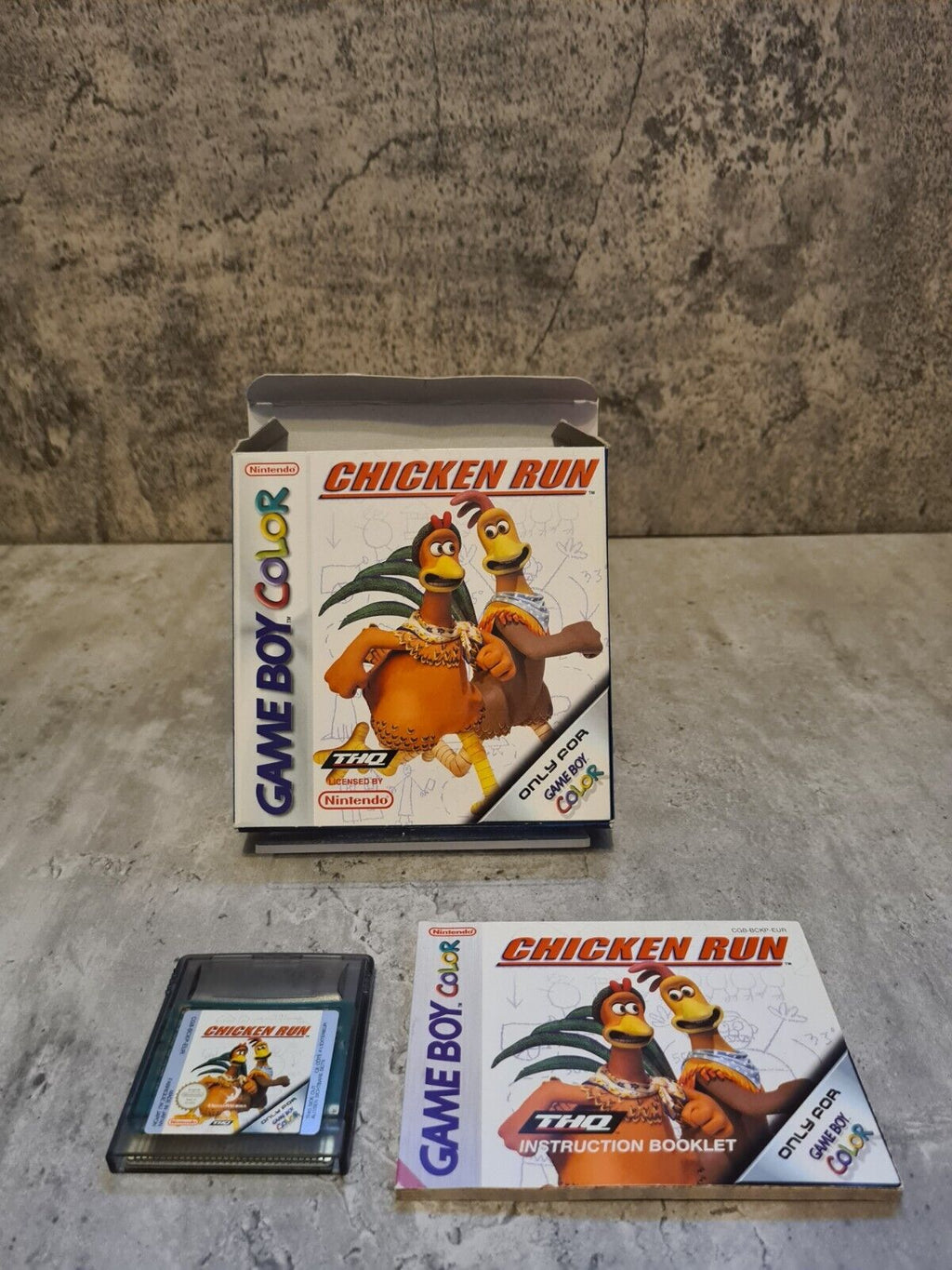 Nintendo Game Boy Color Chicken Run mit OVP und Anleitung EUR - T-Retro-Games 