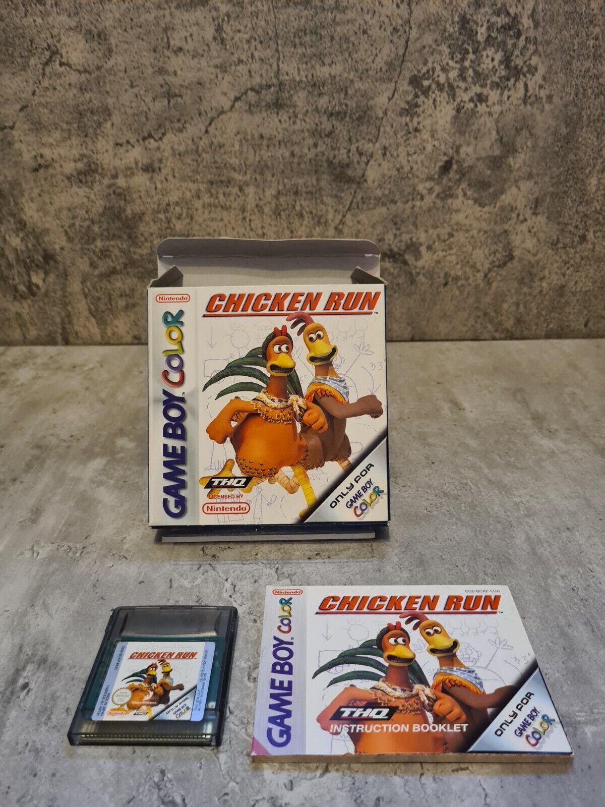 Nintendo Game Boy Color Chicken Run mit OVP und Anleitung EUR - T-Retro-Games 