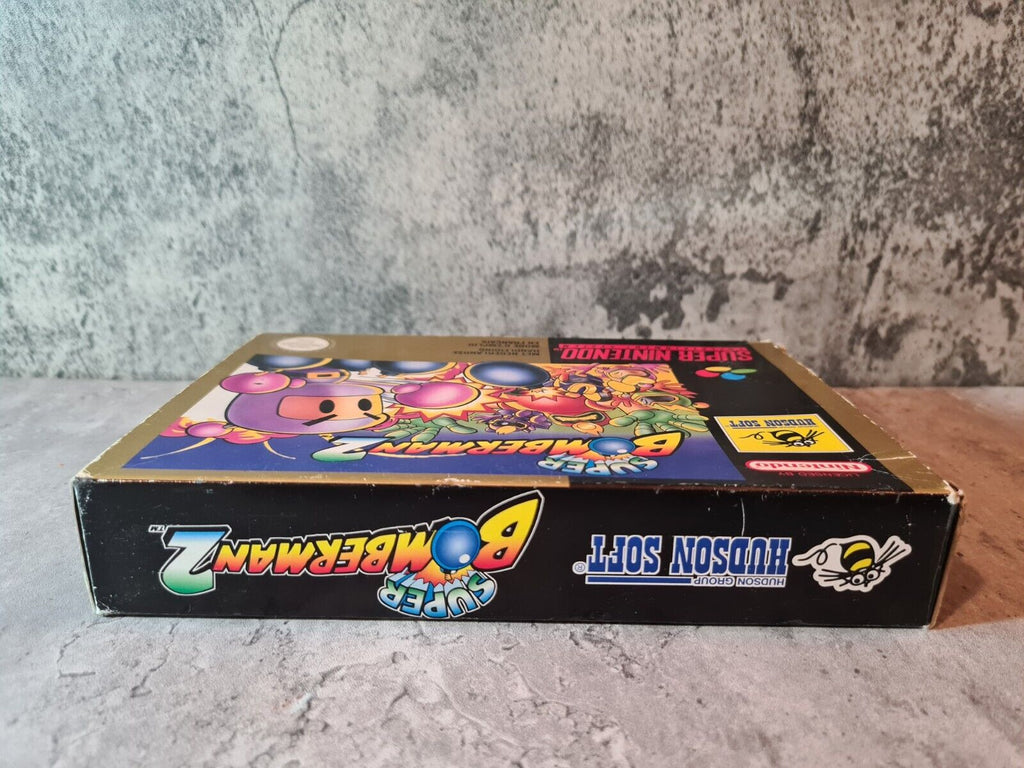 SNES Super Nintendo Super Bomberman 2 mit OVP und Anleitung FAH - T-Retro-Games 