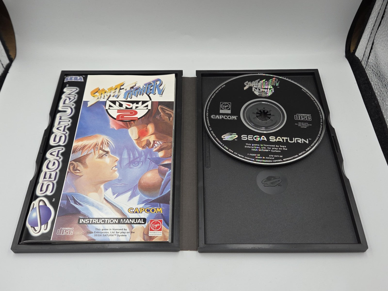Sega Saturn Spiel Street Fighter Alpha 2 mit OVP und Anleitung  Multilingual