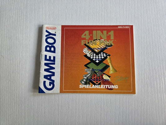 Nintendo Game Boy Classic 4-IN-1 Fun Pak Spielanleitung NOE