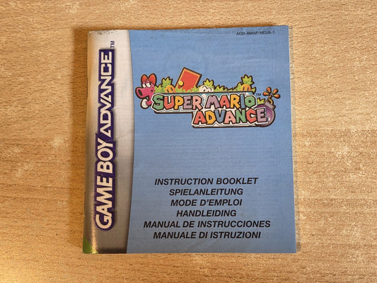 Nintendo Game Boy Advance Super Mario Advance Spielanleitung EUR