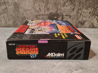 SNES Super Nintendo Super Smash T.V. mit OVP und Anleitung NTSC USA - T-Retro-Games 