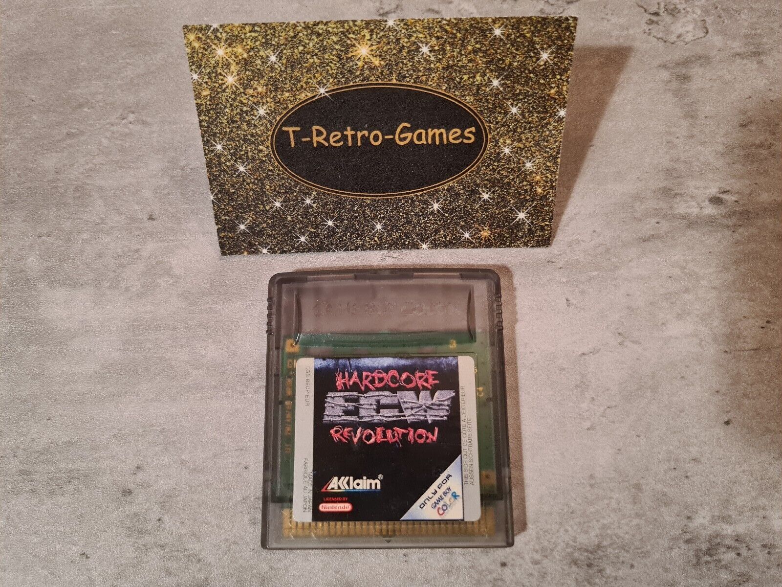 Nintendo Game Boy Color ECW Hardcore Revolution EUR Modul - T-Retro-Games 