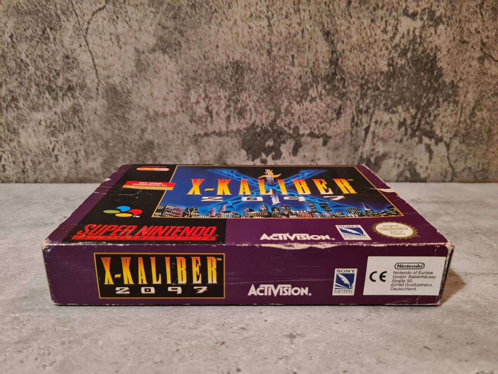 SNES Super Nintendo X-Kaliber 2097 mit OVP und Anleitung EUR - T-Retro-Games 