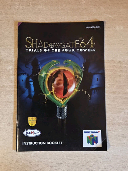 N64 Nintendo 64 Shadowgate 64 Instruction Booklet EUR