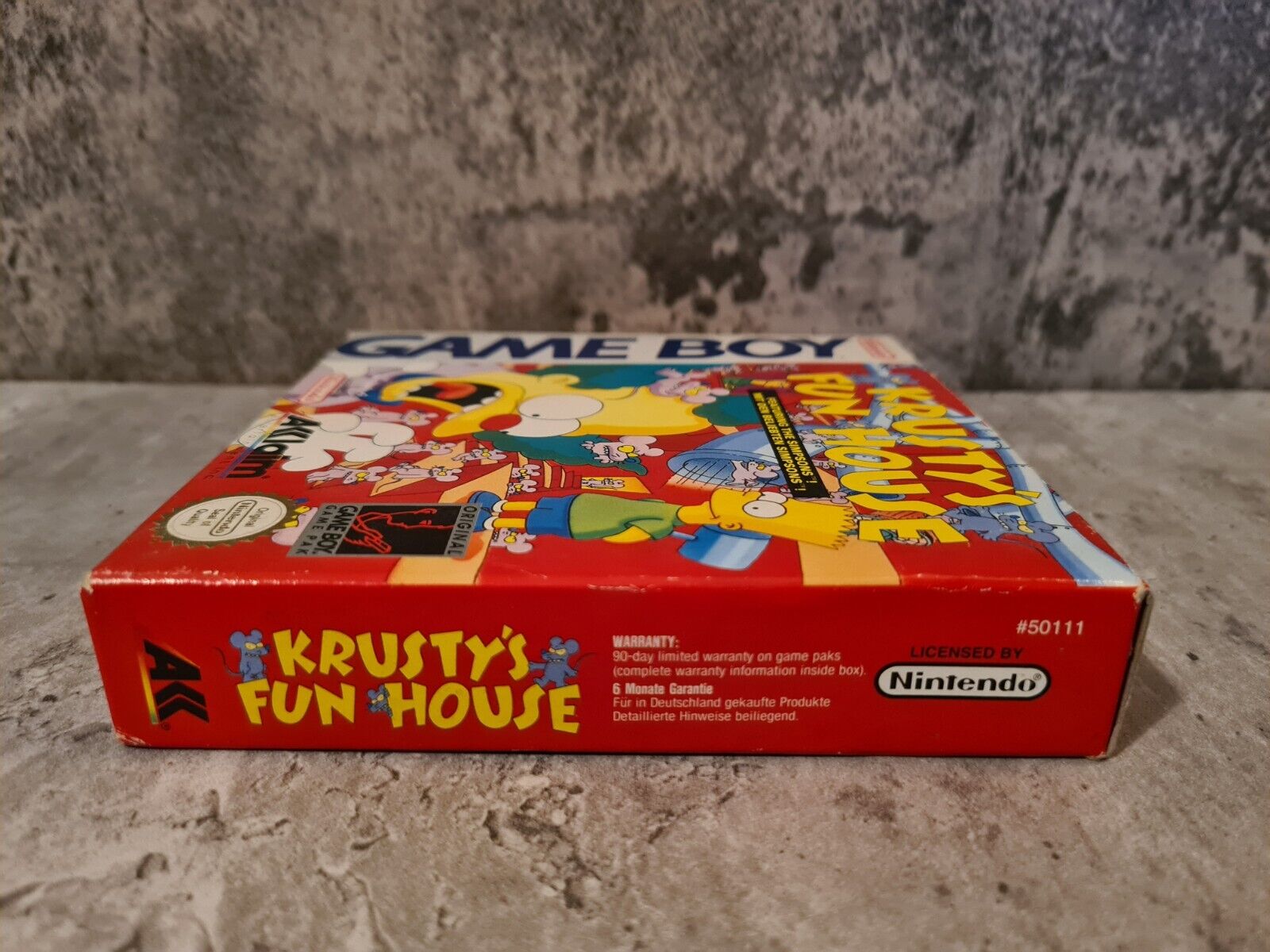 Nintendo Game Boy Classic Spiel Krusty's Fun House mit OVP und Anleitung NOE - T-Retro-Games 
