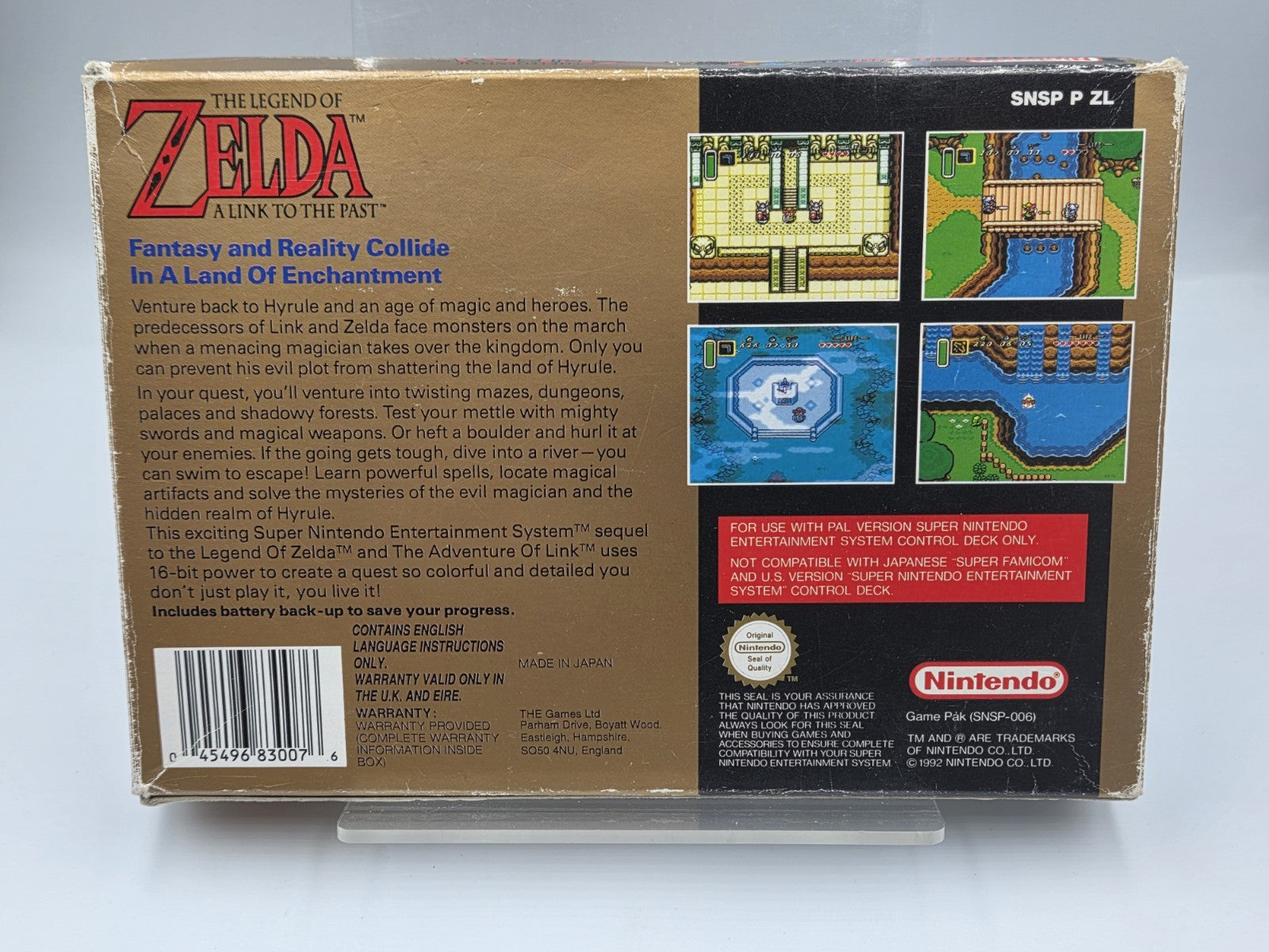 SNES The Legend of Zelda A Link to the Past mit OVP + Anleitung UKV 