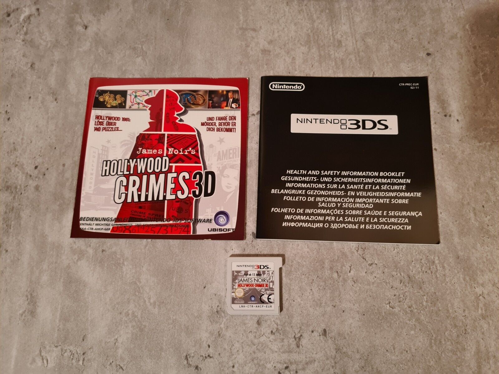 Nintendo 3DS James Noir's Hollywood Crimes 3D mit OVP und Anleitung Deutsch - T-Retro-Games 