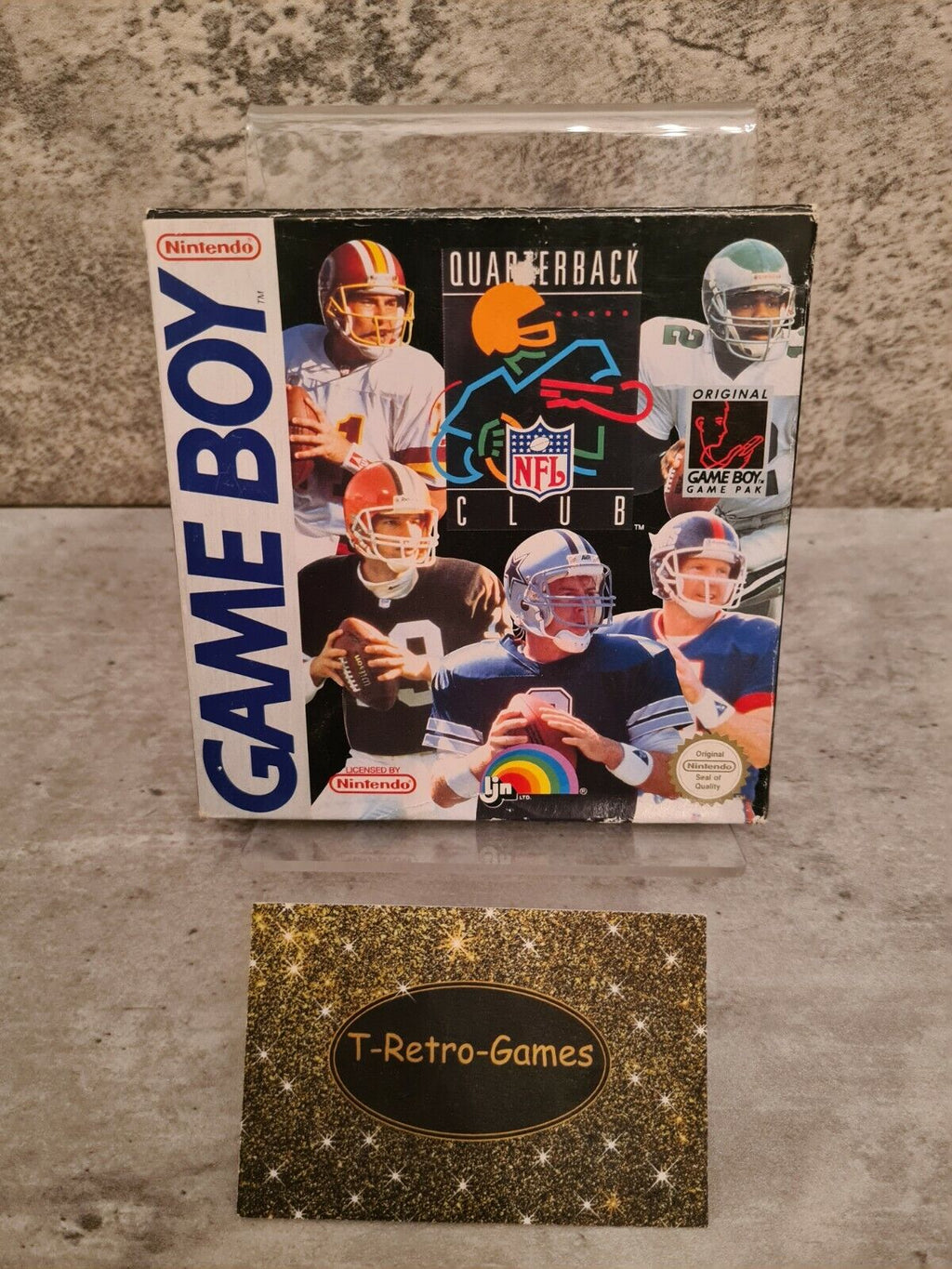 Nintendo Game Boy Classic NFL Quarterback Club mit OVP und Anleitung NOE - T-Retro-Games 