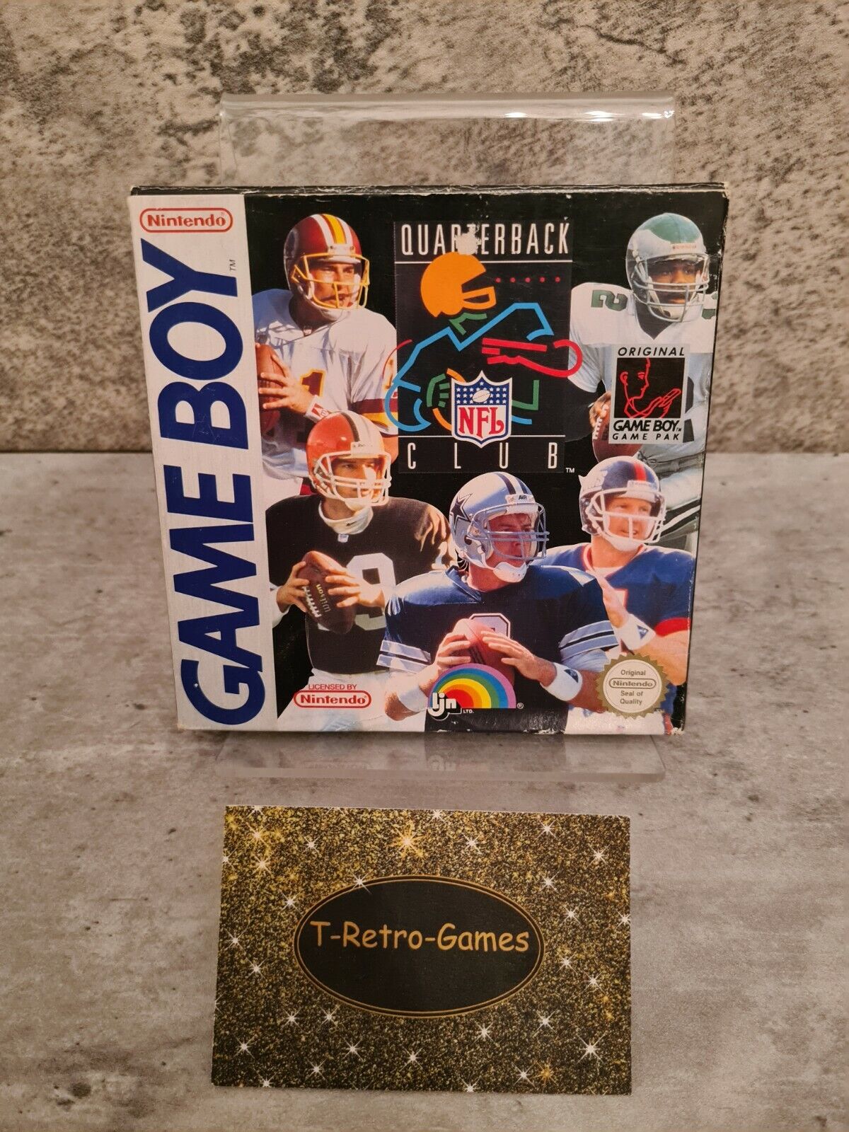 Nintendo Game Boy Classic NFL Quarterback Club mit OVP und Anleitung NOE - T-Retro-Games 
