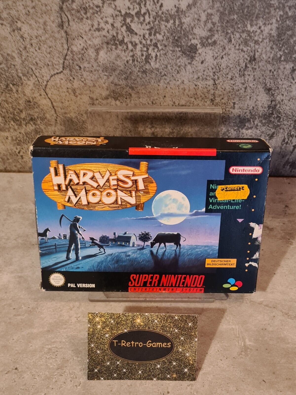 SNES Super Nintendo Harvest Moon mit OVP und Anleitung NOE - T-Retro-Games 