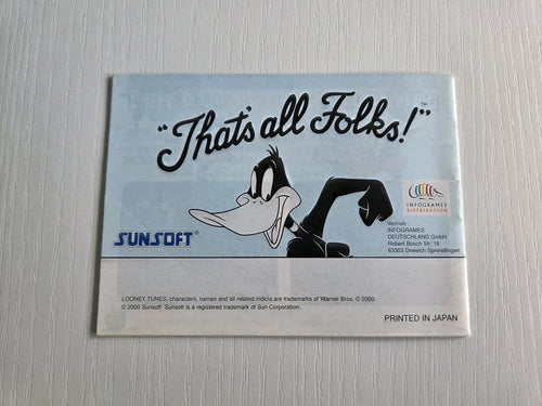 Game Boy Color Spielanleitung Looney Tunes Daffy Duck auf Schatzsuche NOE