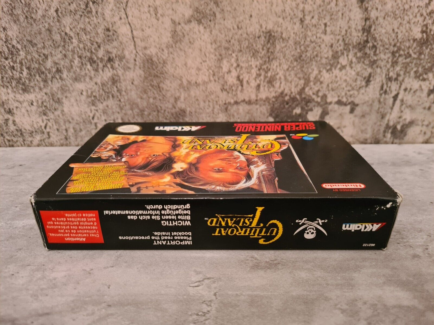 SNES Super Nintendo Cutthroat Island mit OVP und Anleitung EUR - T-Retro-Games 