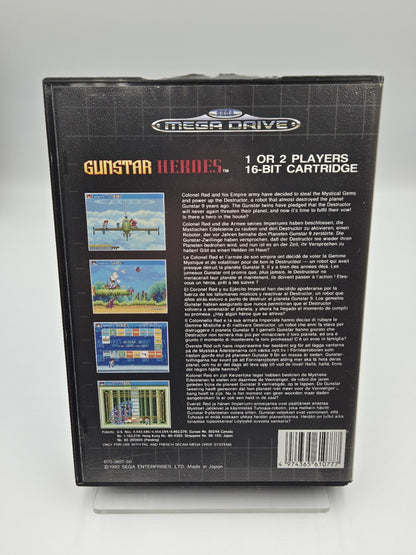 Sega Mega Drive Spiel Gunstar Heroes mit OVP und Anleitung Multi Language 