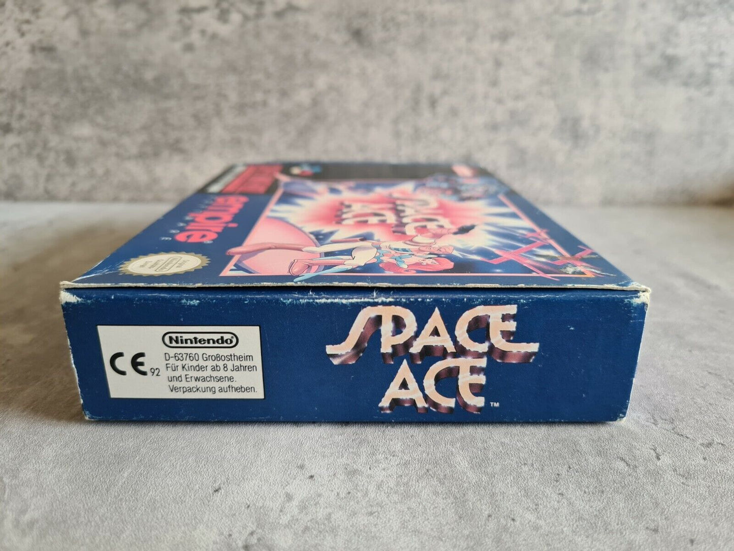 SNES Super Nintendo Space Ace mit OVP und Anleitung NOE - T-Retro-Games 