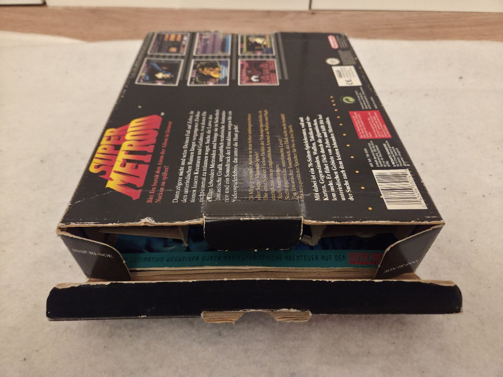 SNES Super Nintendo Spiel Super Metroid mit OVP und Spieleberater NOE Big Box 