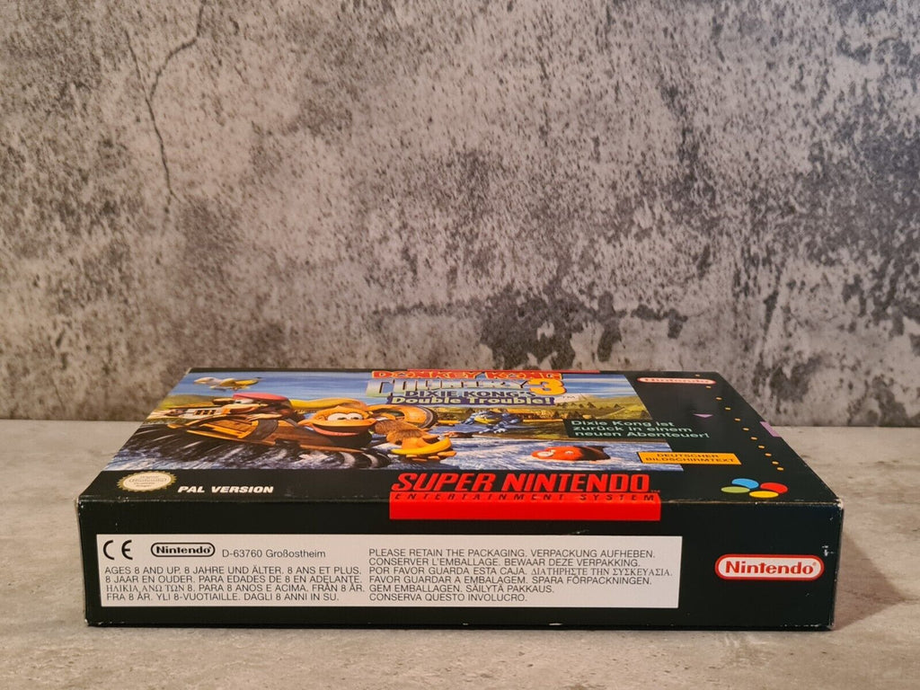SNES Super Nintendo Donkey Kong Country 3 mit OVP und Anleitung NOE - T-Retro-Games 