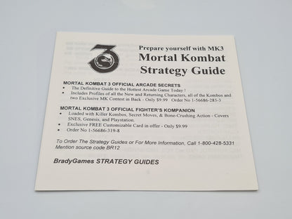 Sega Genesis Mortal Kombat 3 Kontrol Pad Version 1 Controller Joystick OVP
