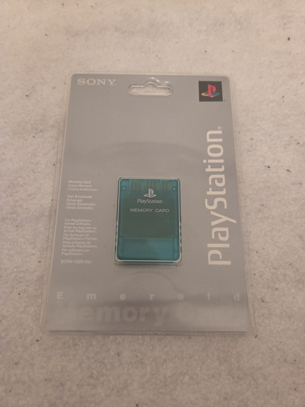 PS1 Sony Playstation Memory Card Sealed Neu New Smaragd SCPH-1020 