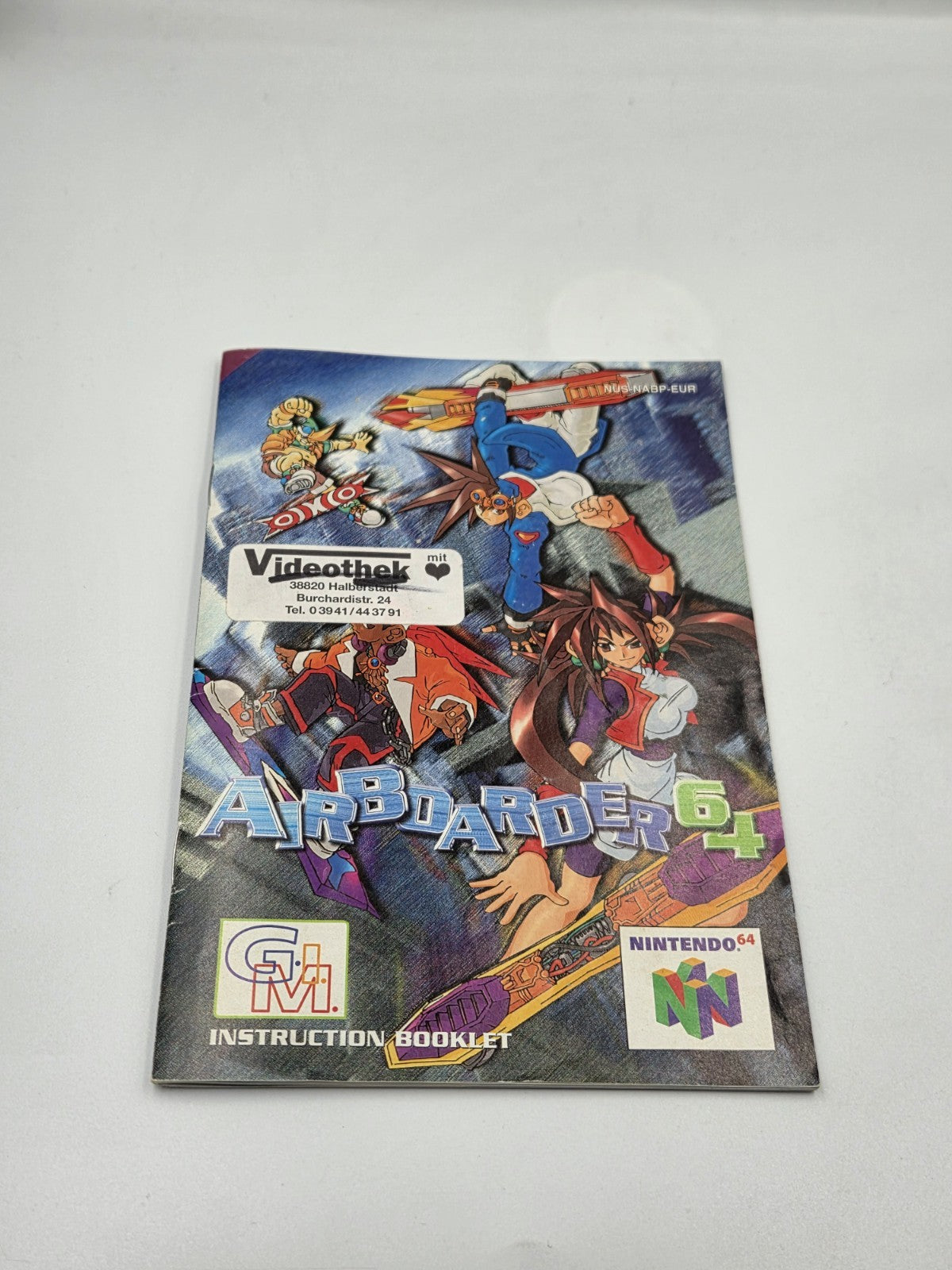 N64 Nintendo 64 Airboarder64 mit OVP und Anleitung EUR