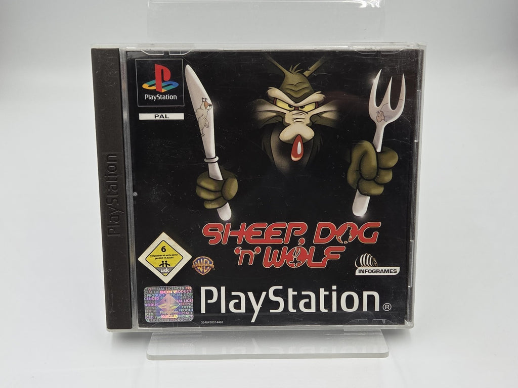 PS1 Playstation 1 Spiel Sheep, Dog 'N Wolf mit OVP und Anleitung Deutsch