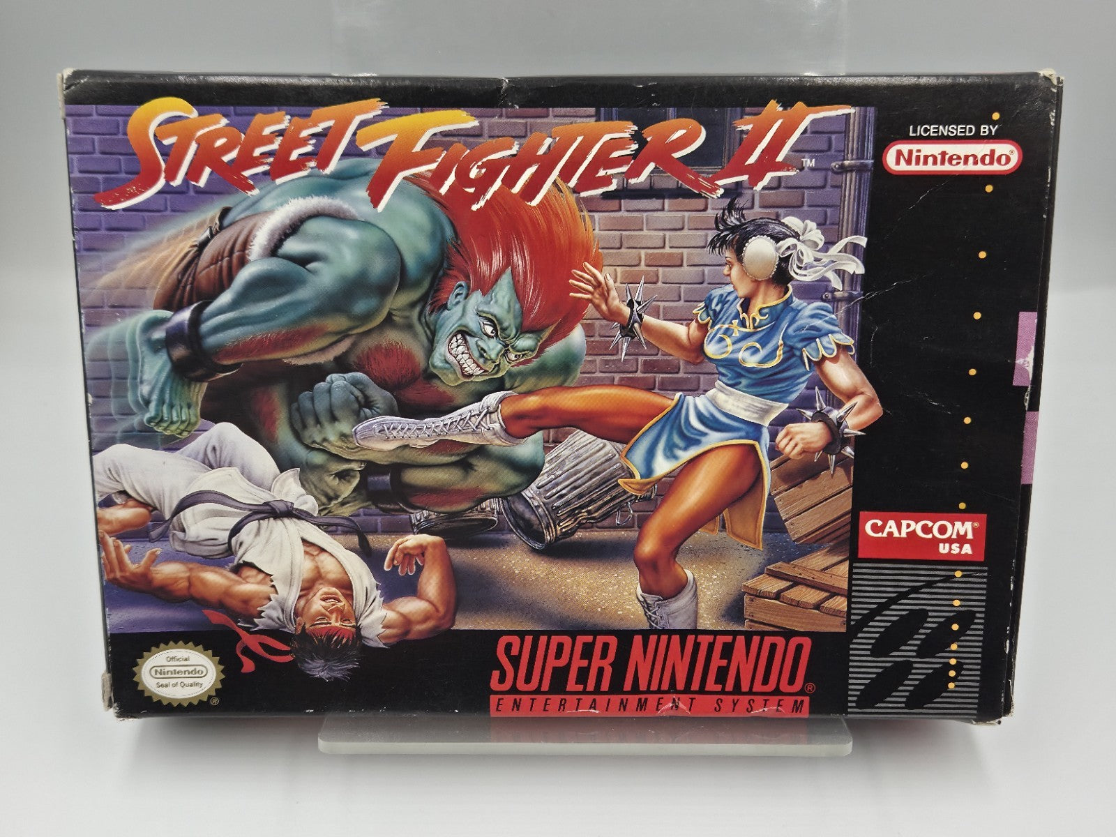 SNES Super Nintendo Street Fighter II mit OVP und Anleitung NTSC USA