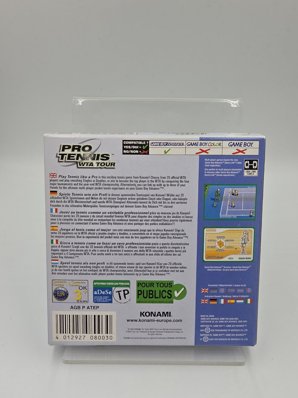 Game Boy Advance Spiel Pro Tennis WTA Tour mit OVP und Anleitung + Poster EUR