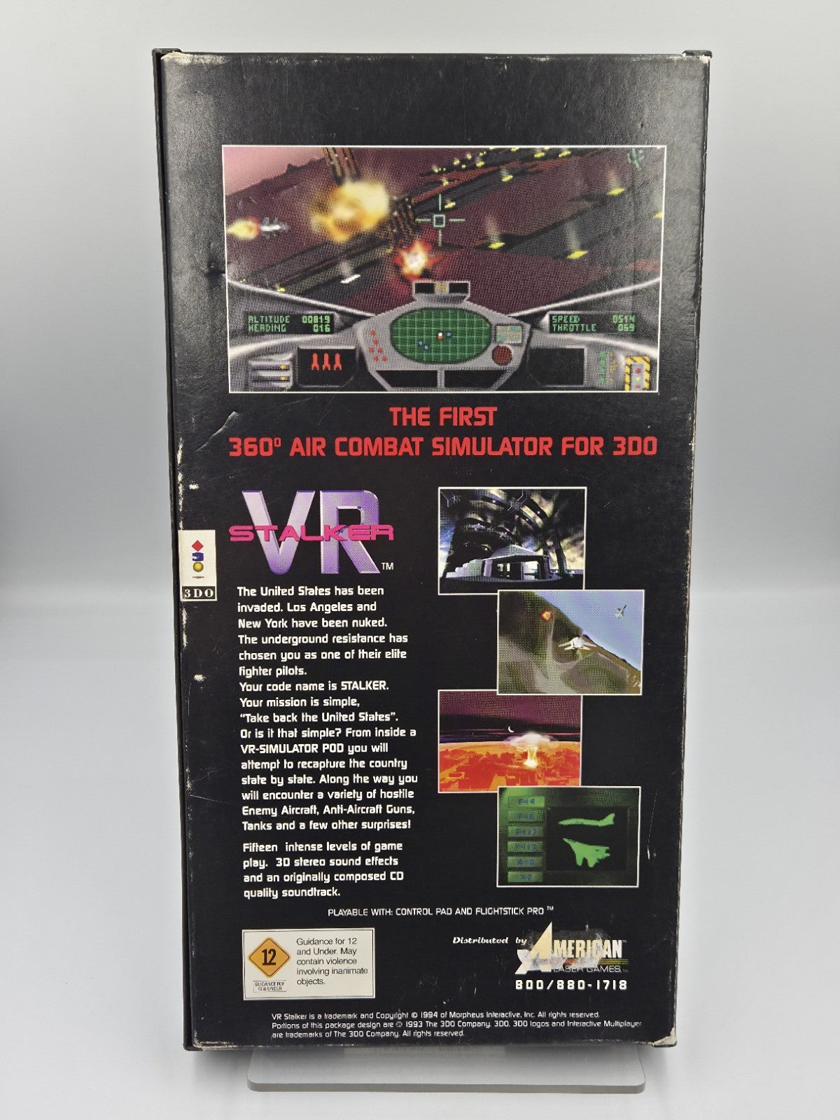 3DO Spiel VR Stalker mit OVP und Anleitung Long Box USA