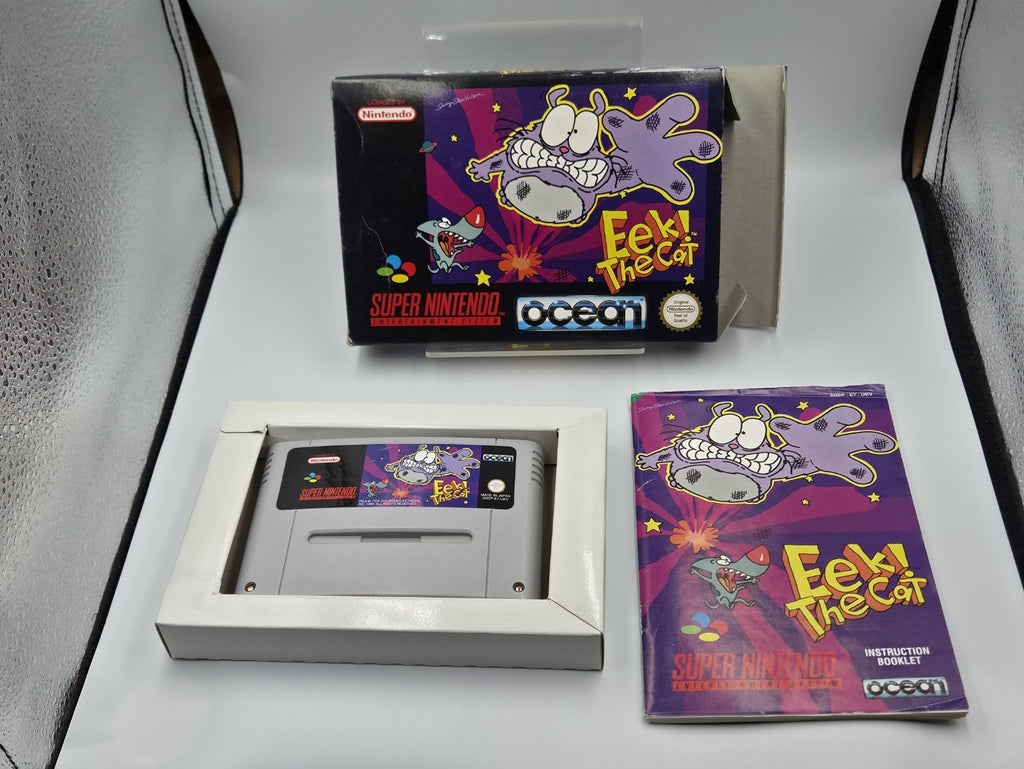  SNES Super Nintendo Eek The Cat mit OVP und  Anleitung UKV