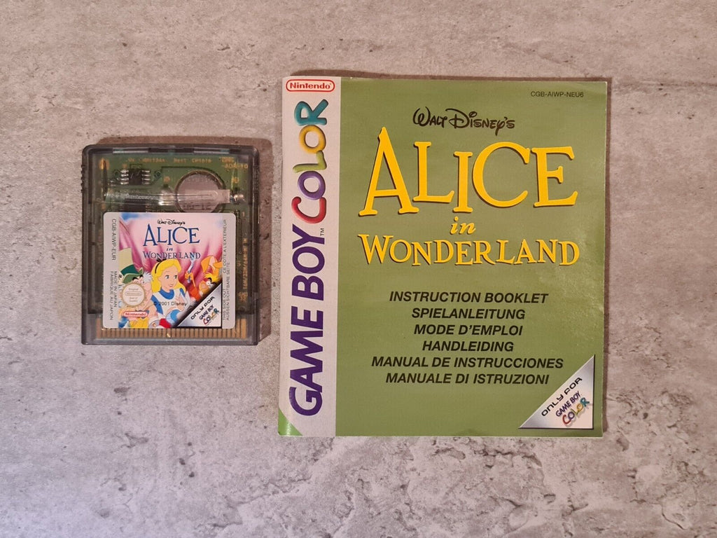 Nintendo Game Boy Color Alice in Wonderland mit OVP und Anleitung EUR - T-Retro-Games 