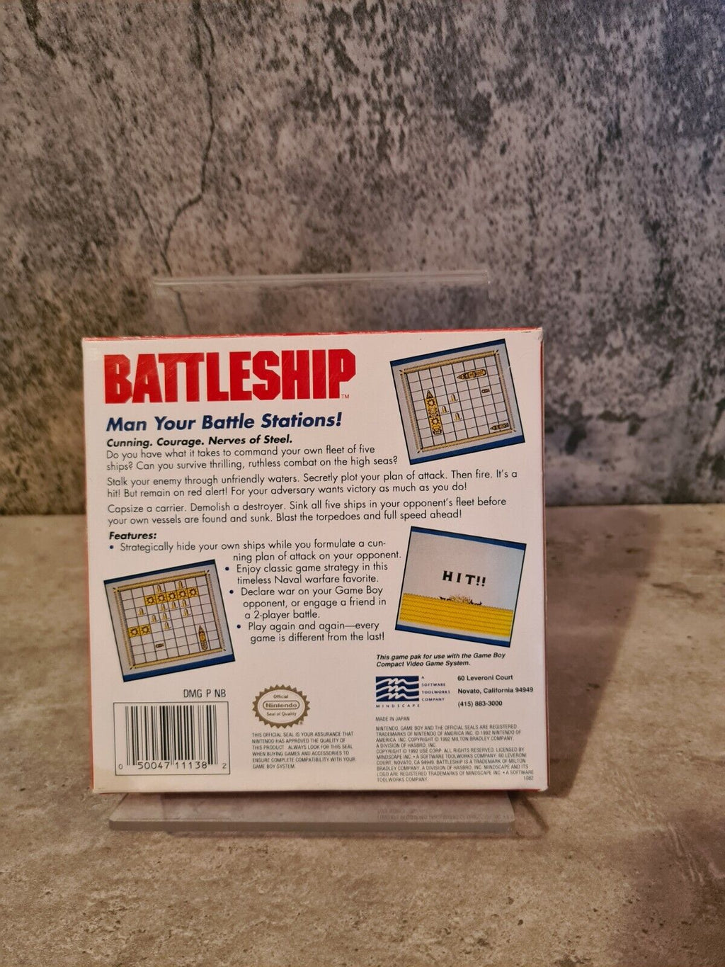 Nintendo Game Boy Classic Battleship mit OVP und Anleitung USA - T-Retro-Games 