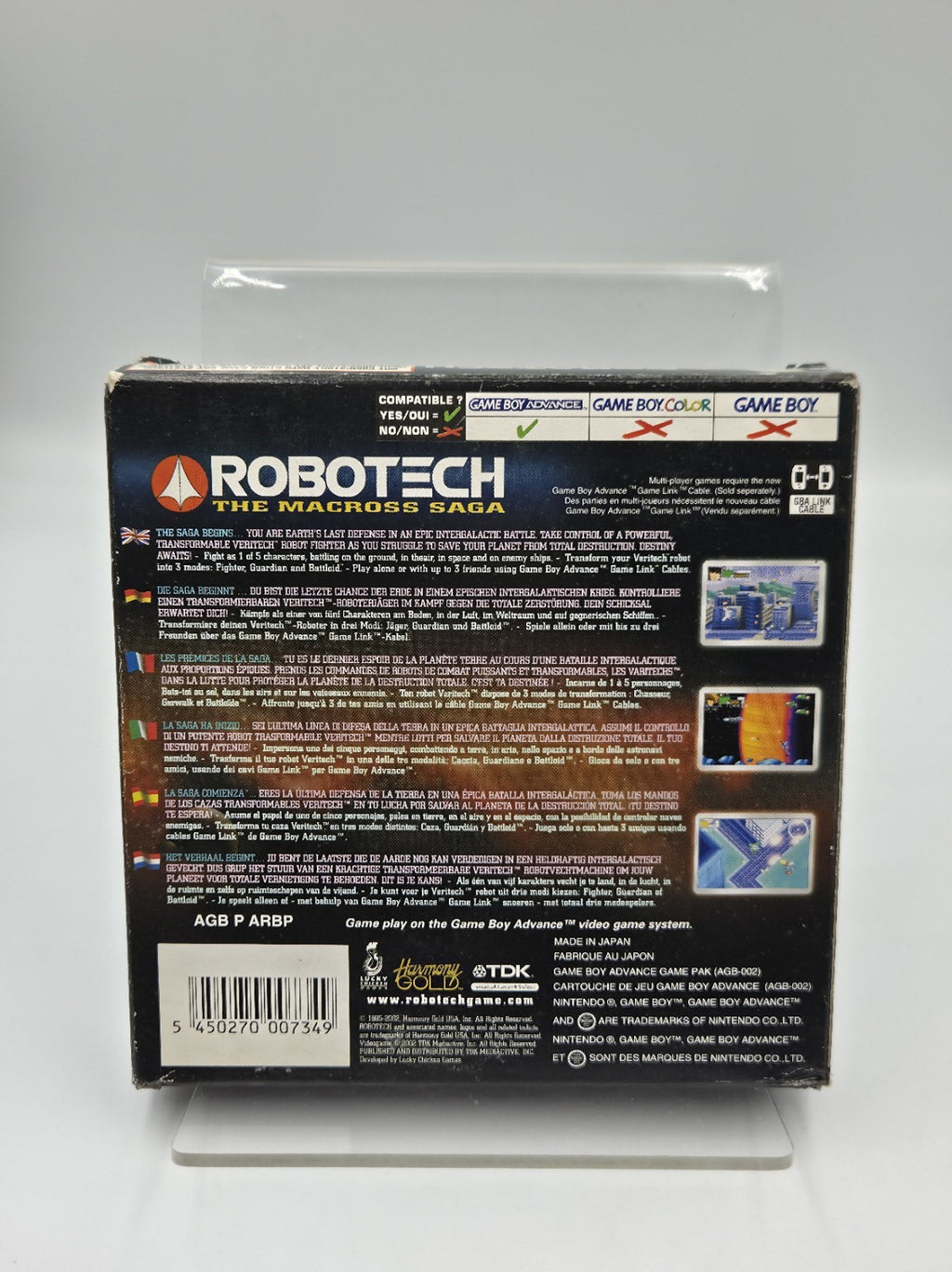 Nintendo Game Boy Advance Robotech The Macross Saga mit OVP und Anleitung EUR