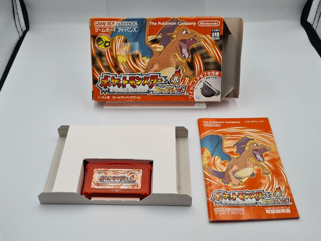 Nintendo Game Boy Advance Pokemon FireRed mit OVP und Anleitung Japan NTSC-J - T-Retro-Games 