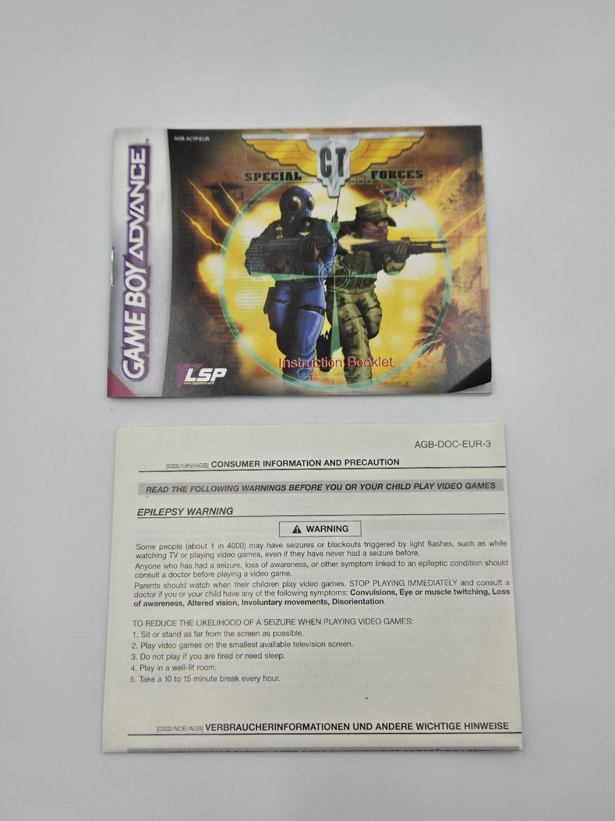 Nintendo Game Boy Advance CT Special Forces mit OVP und Anleitung EUR