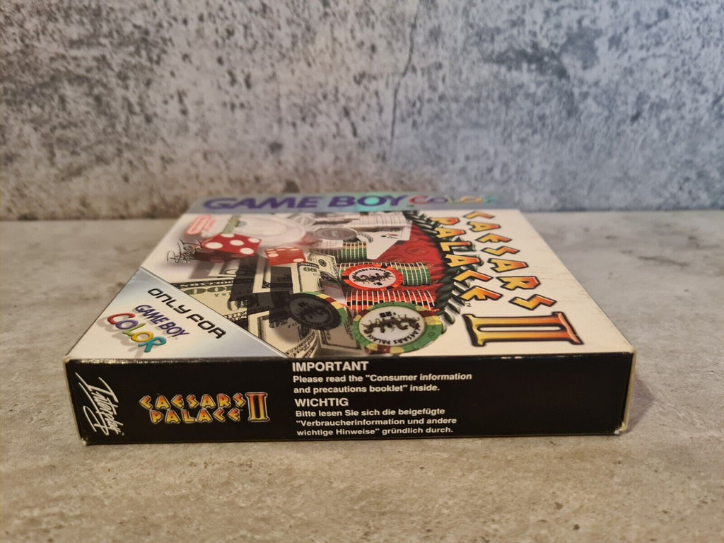 Nintendo Gameboy Color Caesars Palace II mit OVP und Anleitung EUR - T-Retro-Games 