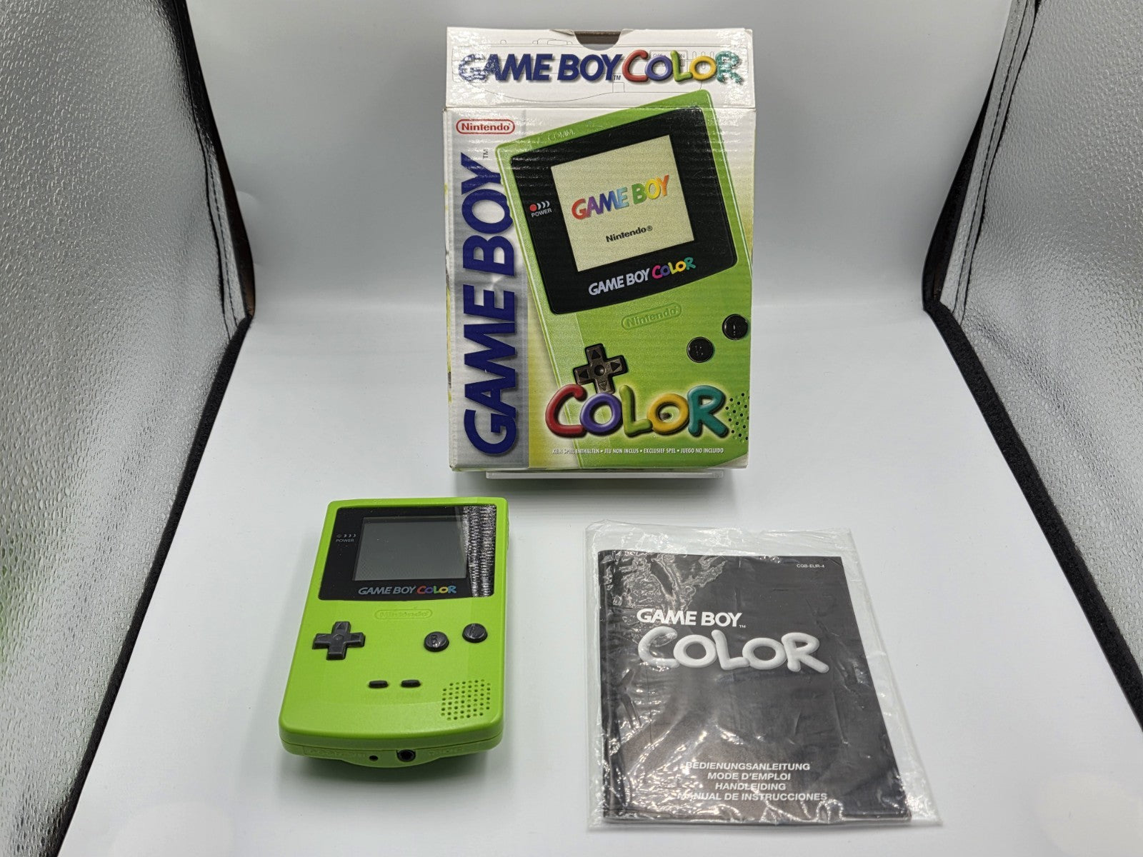 Nintendo Game Boy Color OVP Console Konsole EUR Neon Grün Lime Green 